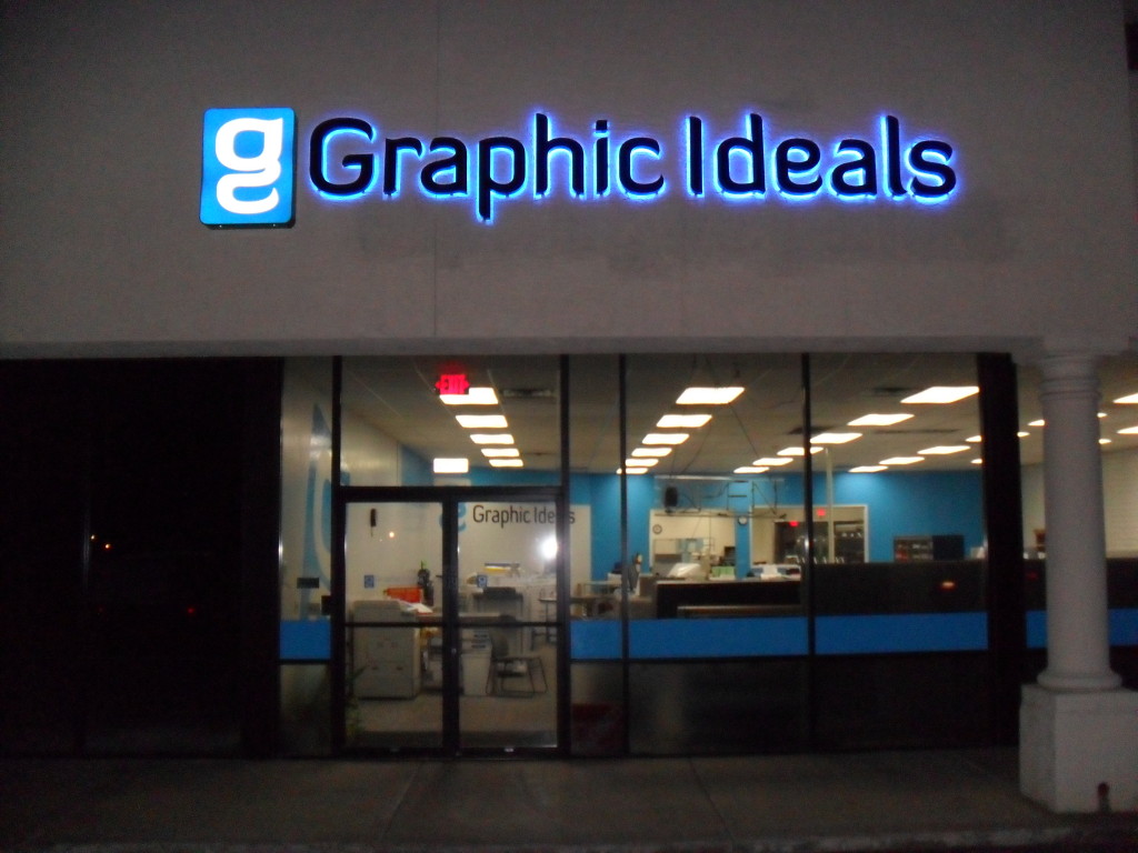 Graphic Ideals at night - Complete Production Printing since 1990