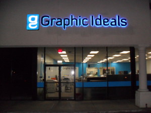 Graphic Ideals at night