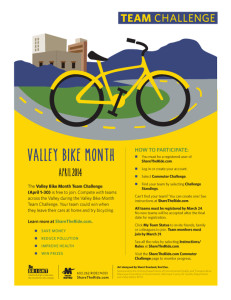 Valley Bike Month Flyer printed by Graphic Ideals in Phoenix AZ