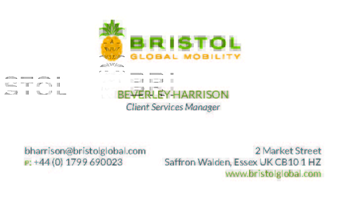 Business Card Printing for Bristol Relocation Specialists