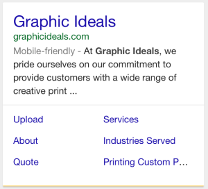 GraphicIdeals.com Mobile-Friendly Google Search Result
